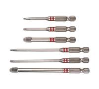 Set Punte Sicurezza - 6 Pezzi Utensile Universale A Gambo Esagonale,Set Punte Lunghe Di Sicurezza Per Avvitatore,Per Bricolage Miglioramento Casa Elettronica Manutenzione Auto Officina Garage