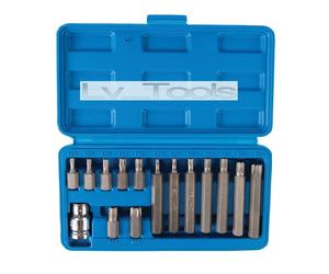 SET PUNTE TORX 15pz INSERTI PORTAINSERTI LUNGHI CORTI 706839