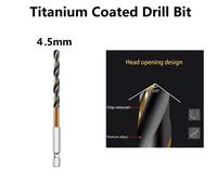Set punte trapano a penetrazione rapida rivestite in titanio 1 5 6 5 mm per fora