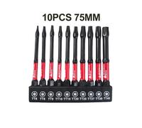 Set Punte Trapano Fiori di Prugna 10 Pezzi Acciaio Affidabile per Edilizia e Aut