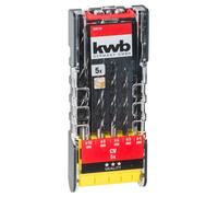 Set di punte per legno kwb PowerBox - set di punte, 5 pezzi, acciaio CV