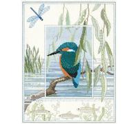 Set punto croce Bothy Threads "Animal World - Kingfisher", 26.9x34.2cm, dwwil1,