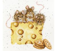 Set punto croce Bothy Threads "Crackers over cheese", 26x26cm, xhd53, schema di