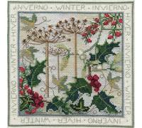 Set punto croce Bothy Threads "Four Seasons-Winter", 16.5x16.5cm, dwfs04, schema