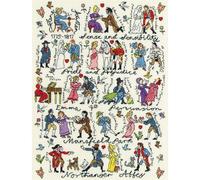 Set punto croce Bothy Threads "Jane Austen", 28x38cm, xps4, schema di conteggio