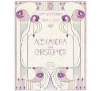 Set punto croce Bothy Threads "Mackintosh - Wedding Anniversary Sampler", 28x22.