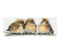 Set punto croce Heritage Aida "Three is a Crowd (a)", schema di conteggio, vptc5