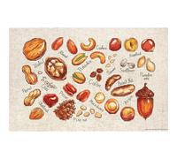 Set punto croce Luca-S "noci e semi", schema di conteggio, 31,5x20cm