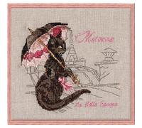 Set punto croce Nimue "Matouvue", schema a contati, 118k, 15x15cm