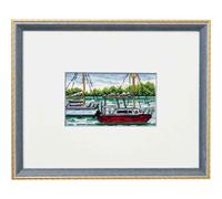 Set punto croce Permin "Navi a vela iii", schema per il conteggio, 23x18cm, 92-8