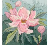 Set punto lungo Bothy Threads "Peonie", 20.5x21.5cm, dwlspy, schema di conteggio