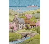 Set punto lungo Bothy Threads "Seasons - Spring Cottage", 24x17cm, dw14mls9, sch