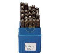 SET PUNZONI IN ACCIAIO LETTERE MM 6 COD 1622,LETTERA