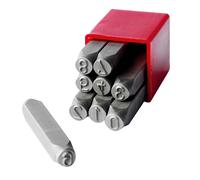 SET PUNZONI NUMERATI NUMERI 9 PEZZI TIMBRI ACCIAIO TEMPERATO VARIE MISURE STELO