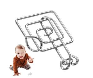 Set puzzle in metallo - 8 pezzi flessibile per decostruzione, test, trucco magico, gioco di risoluzione dei problemi | giocattolo educativo e stimolante la mente per Erw