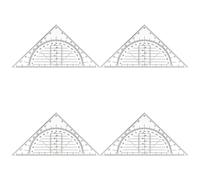 Set quadrato 180 gradi goniometri matematici multifunzione geometria strumento di misurazione per ingegneria disegno disegno aula geometria righelli con misurazione angoli