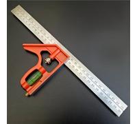 Set quadrato combinato in acciaio inossidabile da 300 mm con bolla di livello e scriber per 45 90 gradi marcatura nella lavorazione del legno lavorazione dei metalli