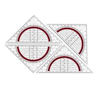 Set Quadrato Goniometro Incorporato Da 180 Gradi Strumento Misurazione Degli Angoli Del Righello Per Lo Strumento Architettonico