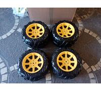 SET QUATTRO RUOTE COMPLETE PER AUTO PEG PEREGO POLARIS RZR 900 12 VOLT
