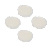 Set quattro tamponi lucidanti lana lavabili e riutilizzabili a diametro 125 mm
