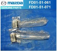 Set R&L combinazione lenti segnale di svolta paraurti anteriore originali Maz...