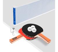 Rebel Set di racchette da ping pong con rete 2 racchette 3 palline RBA-4001