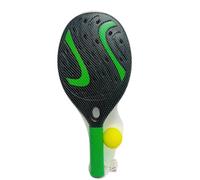 Set Racchettoni Padel da Spiaggia con Pallina, 2 Racchette in Plastica Leggera Traforata, Gioco da Spiaggia per Bambini e Adulti, Racchette Beach Tennis Mare, Giardino, Parco, Colori Assortiti