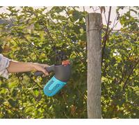 Set raccoglifrutta combisystem nero turchese con manico telescopico