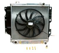 Set radiatore in alluminio con ventola elettrica, interruttore termico; Wrang...