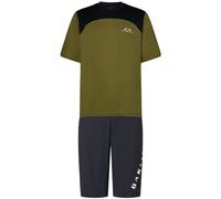 Set (Radtrikot + Radhose) Oakley Free Ride Set (2 Teile), für Herren|Oakley Free oliva