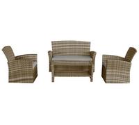 SET RATTAN SALOTTINO CENTURY 2 POLTRONE DIVANETTO E TAVOLINO