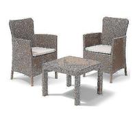 SET RATTAN SALVADOR BALCONY KETER PP CAPPUCCINO CF=PZ 3 + CUSCINI CF 1