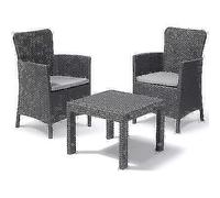 SET RATTAN SALVADOR BALCONY KETER PP GRAPHITE CF=PZ 3 + CUSCINI CF 1