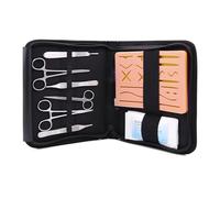 Set realistico per la pratica sutura in silicone per studenti professionisti con design pratico e cuscinetto per pratica sutura con opzioni incisione multipla