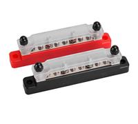 Set Red & Black Automotive Car Boat Power Distribution Terminal Block Acc