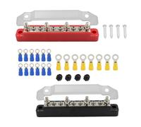 Set Red & Black Car Boat Marine Power Distribution Terminal Block New