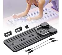 Set Reformer for Pilates, Ab Trainer, Ruota for Esercizi Ab Roller, Tavola for Esercizi Addominali, Attrezzatura for Esercizi Addominali(Black)