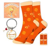 Set regalo Aperol: calzini Aperol Spritz, pochette, portachiavi e biglietto