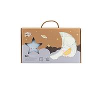 Set Regalo Bebè: Coperta di bolle beige e luce notturna