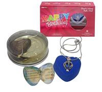 Set Regalo Collana Con Perla E Ciondolo Per Compleanno Felice