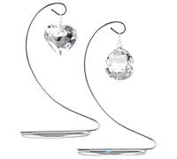 Set regalo commemorativo da 2 pezzi, cuore e design in cristallo, creatore di arcobaleno, significativo regalo di simpatia per la perdita della persona amata