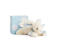 Set regalo con coniglietto di peluche blu 20 cm