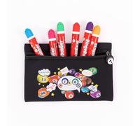 Set regalo con custodia per bingo Dabber, borsa portaoggetti + 6 dabber e lavagna da bingo, pennarelli antigoccia, accessori per casa, club ed eventi