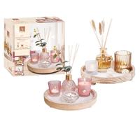 Set regalo con diffusore 100 ML e candele con base legno