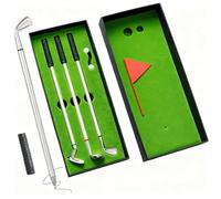 Set regalo con mini penna da golf da scrivania, regalo divertente per uomini, marito, padre, penne per mazze da golf, palle, verde - regali di Babbo Natale segreto/Natale/compleanno, accessori da golf