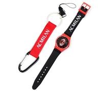 Orologio + Portachiavi Moschettone Milan - Prodotto Ufficiale AC Milan