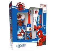 Set regalo con spazzolino, dentifricio, bicchiere e puzzle - Spiderman