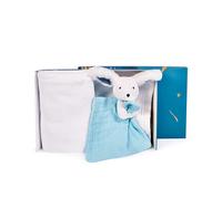 Set regalo coniglio felice plaid e morbido orsacchiotto