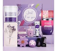 Set regalo da donna, regalo unico per lei, set da bagno rilassante spa, pacchetto per la cura di sé per lei, regalo di benessere per donne, set regalo di lusso (viola)