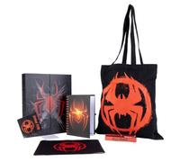 Set Regalo da scrivania Spider-Man Miles Morales per Bambini e Adolescenti, Confezione di cancelleria con Licenza Ufficiale con Borsa Nera, quaderno a Spirale e Astuccio, Ideale per la Scuola e Come